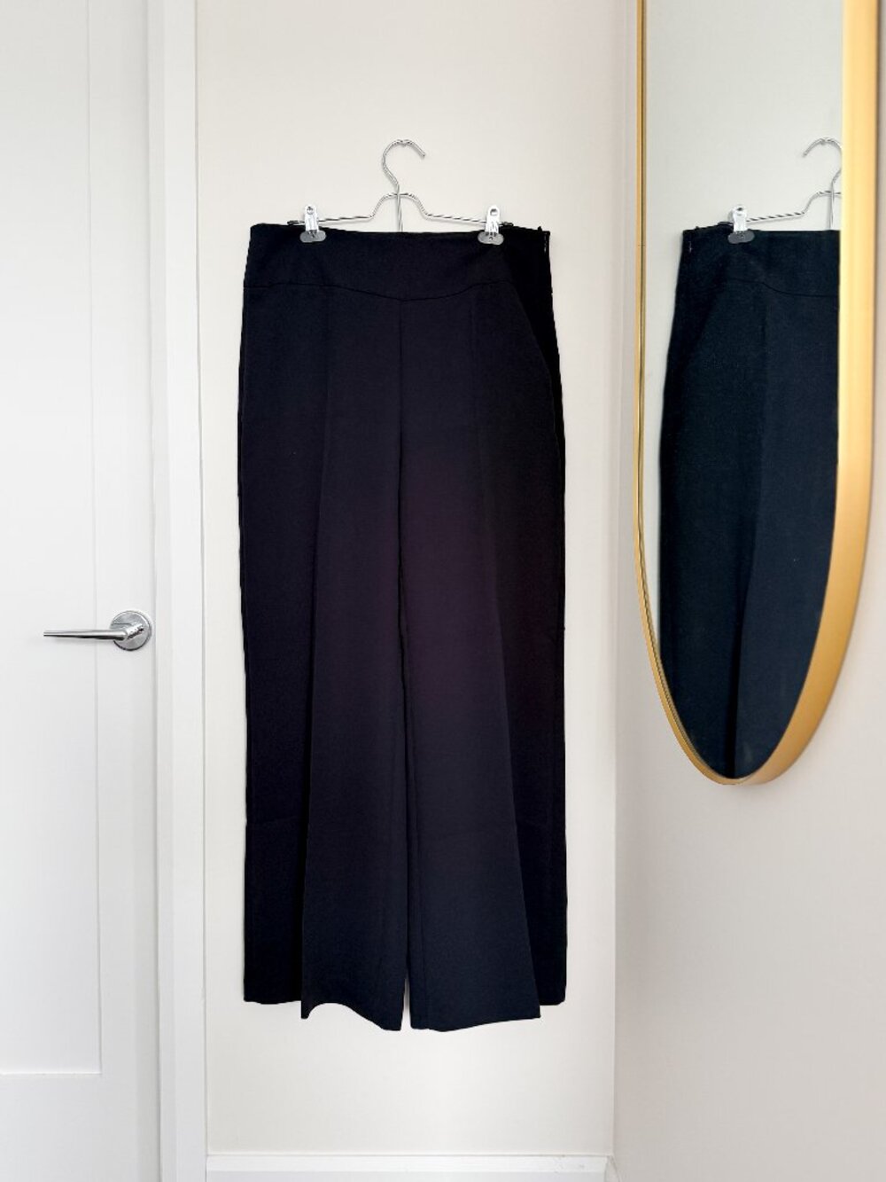 H&M - Wide Leg Pants - Black - Size 14/46